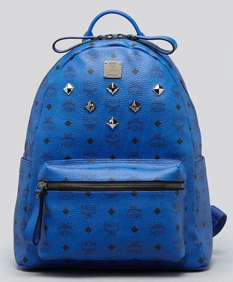 blue mcm backpack replica